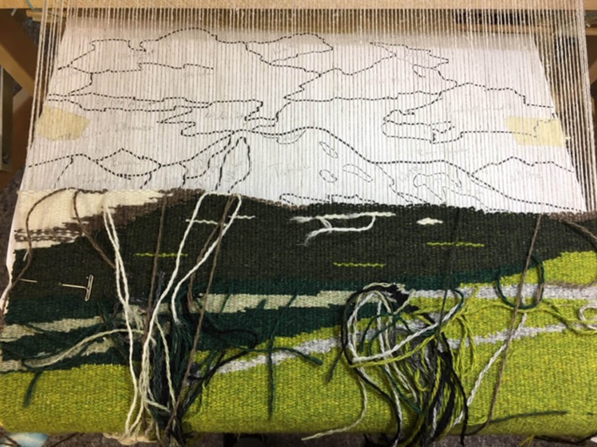 Tapestry in process